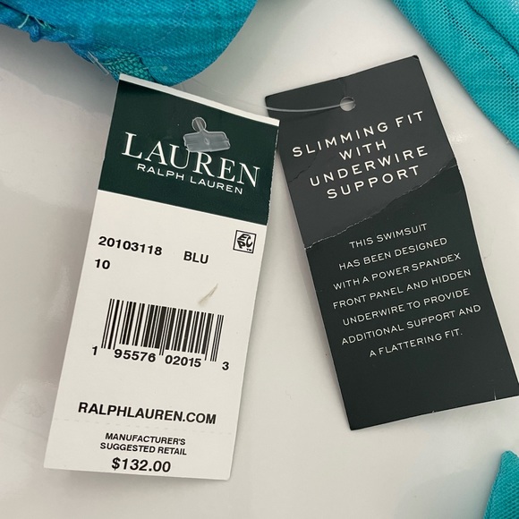 New with tags Ralph Lauren blue ombré swimsuit - Picture 3 of 5
